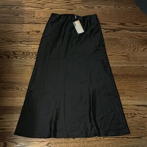 Amazon Black A-Line Maxi Skirt Casual